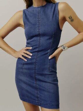 Reformation Kendi Denim Mini Dress